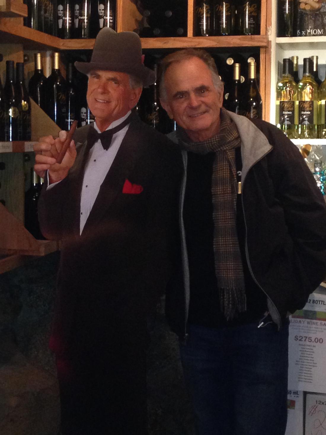 Nello and a member mugging for the camera