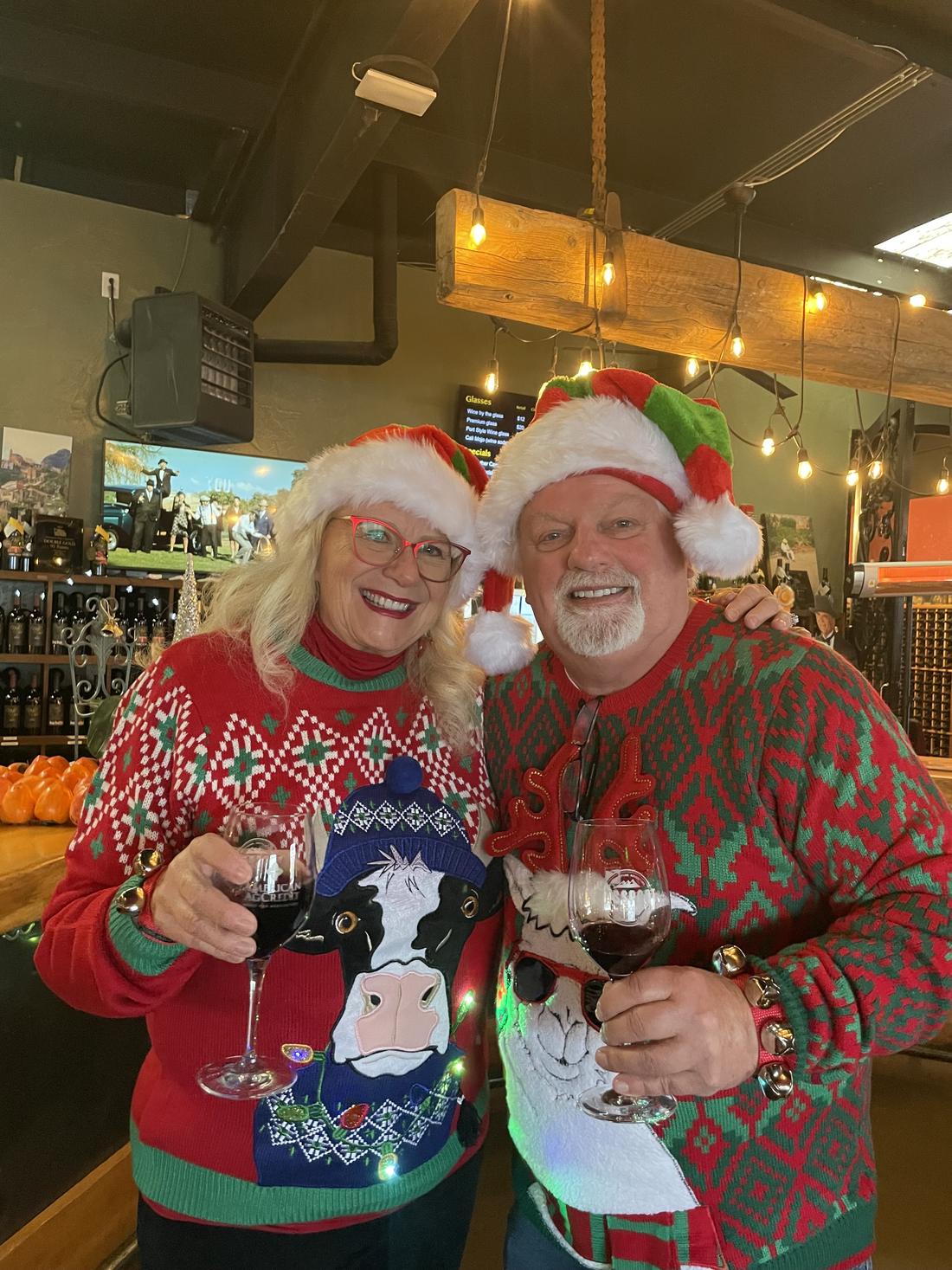 Wine Mob members at a winery event