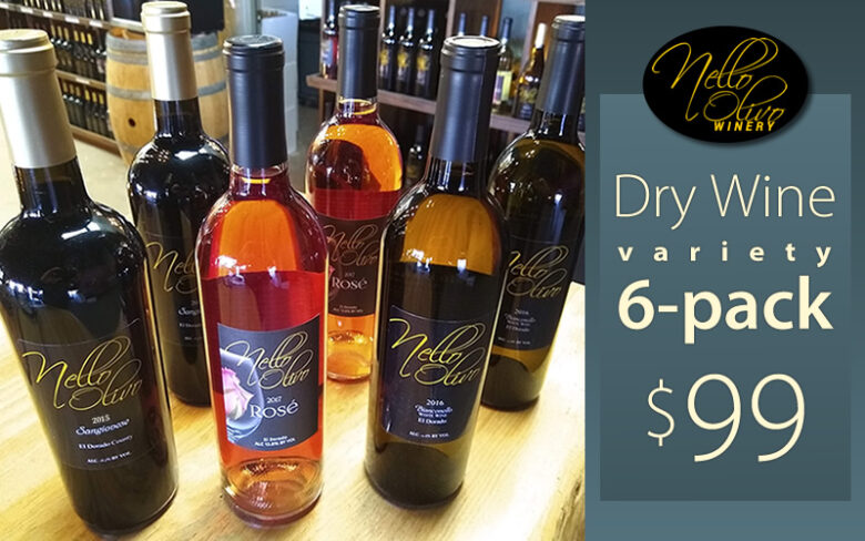 Nello Olivo Winery Thanksgiving Dry Wine Variety 6-pack