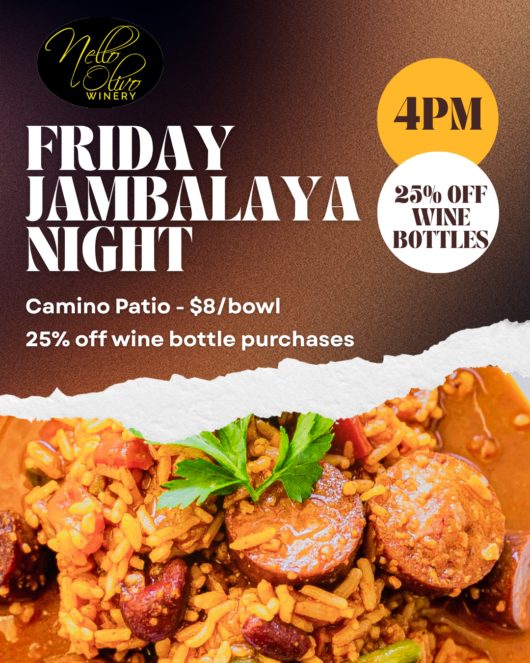 Friday Jambalaya Night